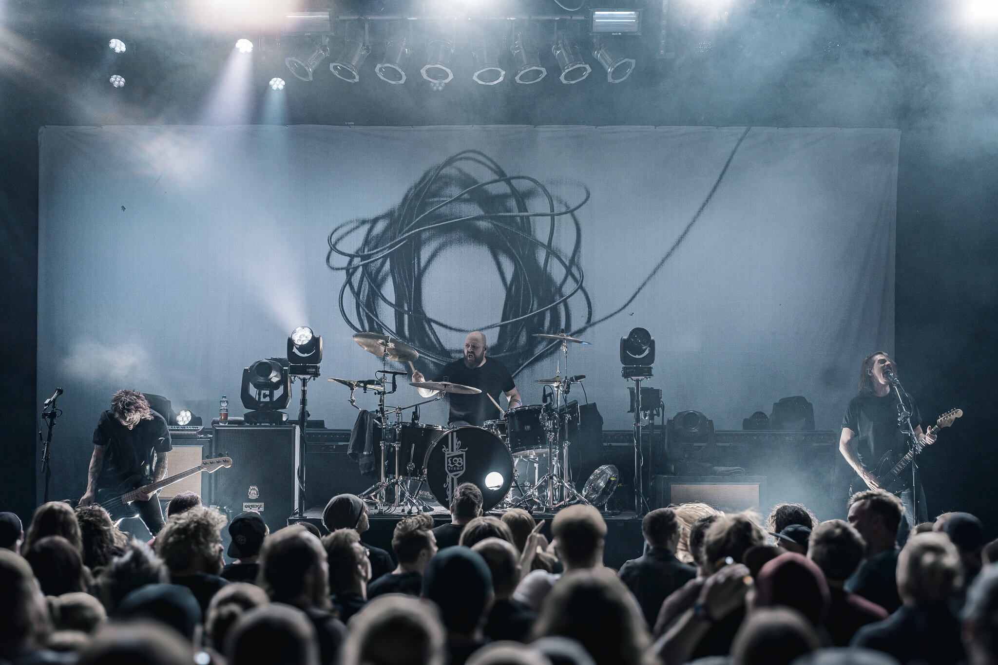 Bühnenbanner für die Band Fjort
